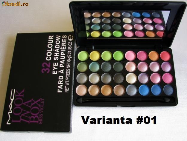 Trusa Machiaj 32 Farduri, Culori, Make-up ,Profesionala - VARIANTA #01 foto mare