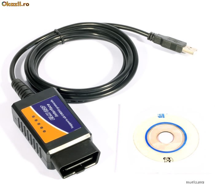 Interfata diagnoza universala ELM 327 1.4b USB, compatibila Dacia, Renault, Opel si multe altele. foto mare