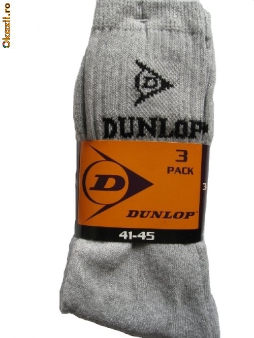 Sosete Dunlop barbatesti (pachet= 3 bucati), culoare gri - marime 41-45 [Cod: CCDS003] foto mare