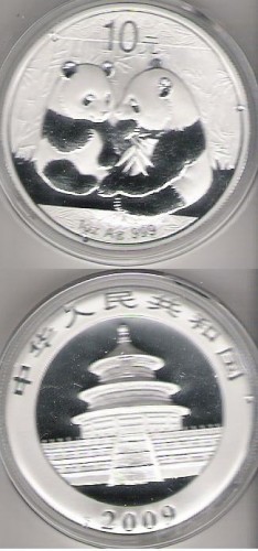 Argint Panda 2009 - 31.3 grame foto mare