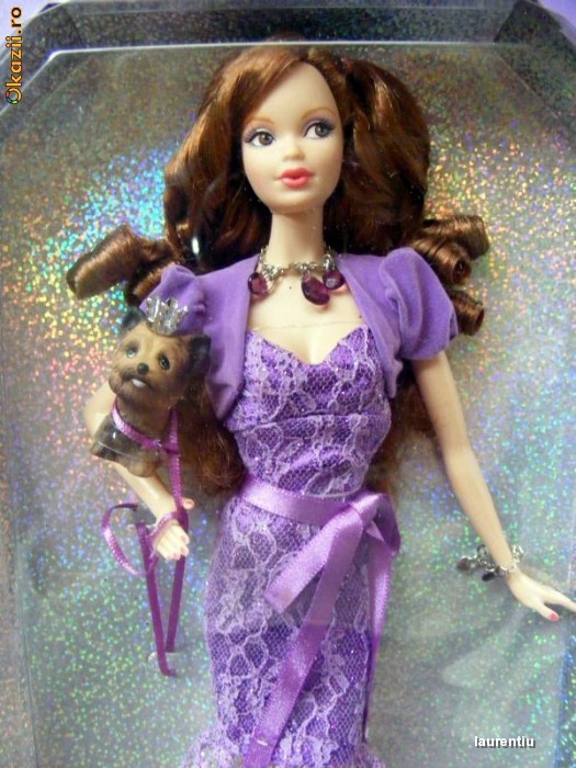 Birthstone Beauties - Miss Amethyst (February) Barbie, roscata foto mare