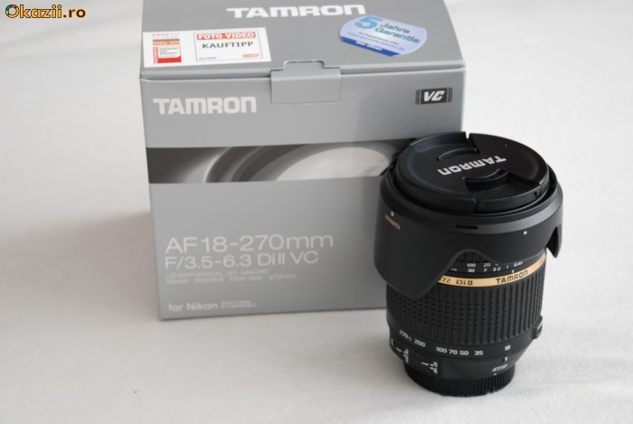 Obiectiv Tamron 18-270mm VC pt. Nikon foto mare