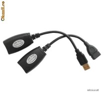 EXTENDER prelungitor cablu USB pe cablu UTP foto
